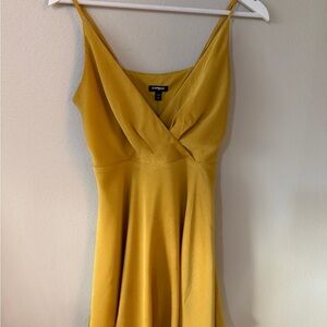 Express Women's Mustard Mini Dress